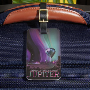 Jupiter Travel by Hot Air Ballon Bighty Auroras Gepäckanhänger