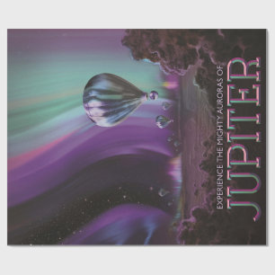 Jupiter Travel by Hot Air Ballon Bighty Auroras Geschenkpapier