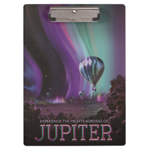 Jupiter Travel by Hot Air Ballon Bighty Auroras Klemmbrett