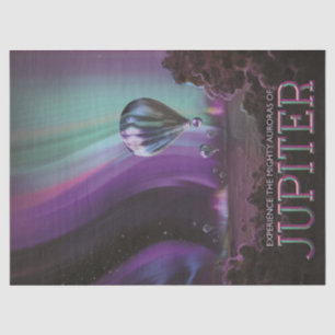 Jupiter Travel by Hot Air Ballon Bighty Auroras Seidenpapier
