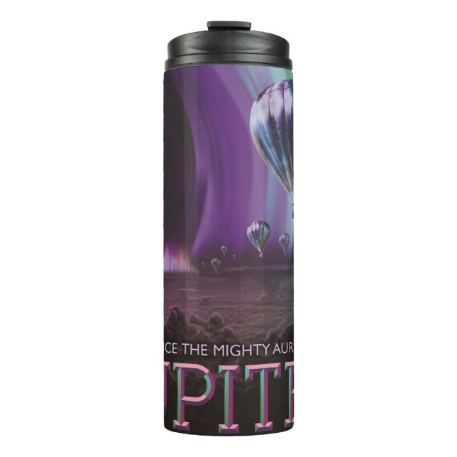 Jupiter Travel by Hot Air Ballon Bighty Auroras Thermosbecher (Vorderseite)