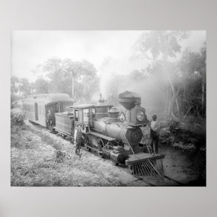 Jupiter u. See wert Eisenbahn, 1897. Vintages Foto Poster