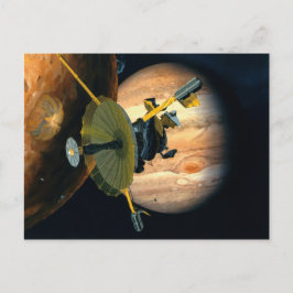 Jupiter und Lo Galileo-Sonde Postkarte