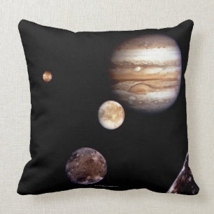 Jupiter und seine Monde Kissen