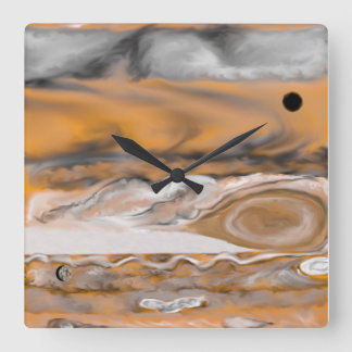 Jupiter Wall Clock Quadratische Wanduhr