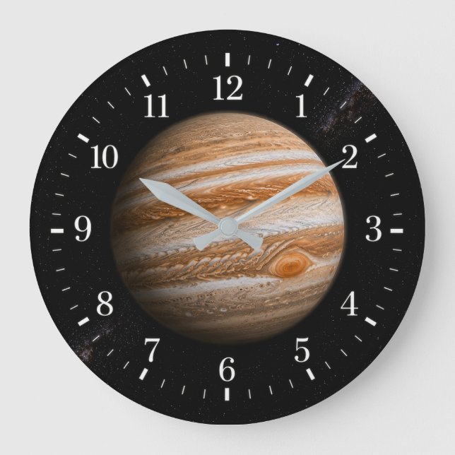 Jupiter Watch 2026 Version Große Wanduhr (Vorderseite)