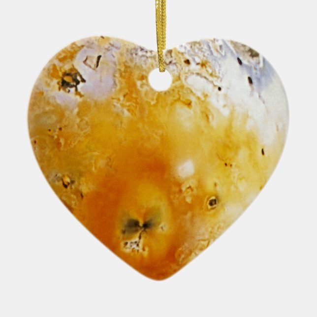 Jupitermond Io Keramik Ornament (Vorne)