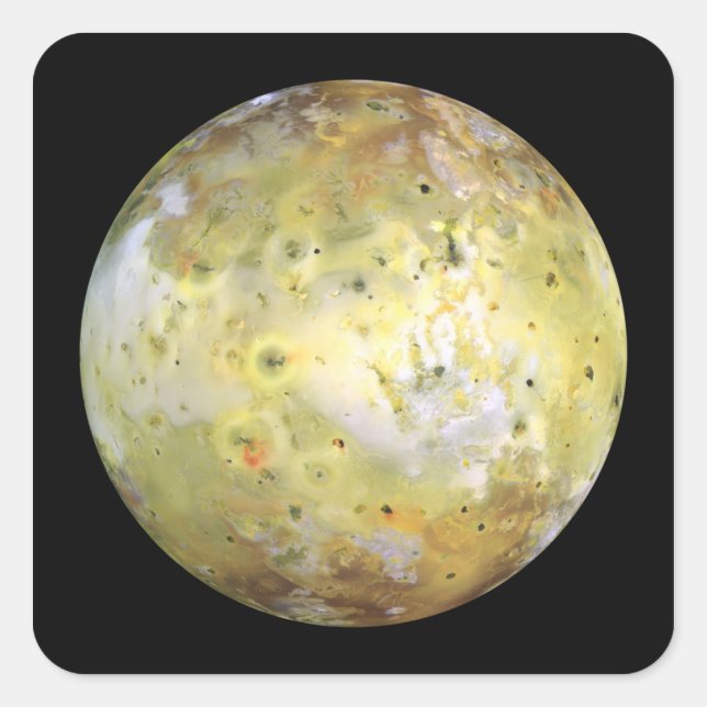 Jupitermond Quadratischer Aufkleber (Vorderseite)