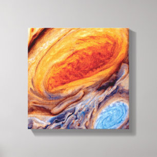 Jupiters Großer Roter Fleck - NASA Voyager-Foto Leinwanddruck