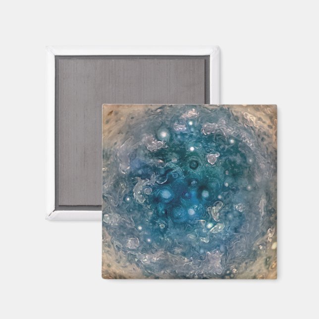 JUPITERS SÜDLICHE POLE MAGNET (Vorderseite/Rückseite)