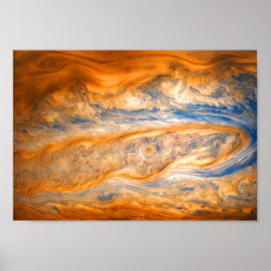 Jupiterwolken wirbeln poster