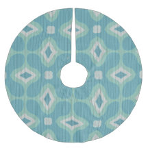 1960 Mod Sweater Motif - Muted Aqua et Green