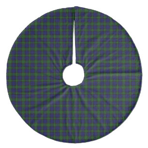 Jupon De Sapin En Molleton Black Watch Tartan bleu vert Plaid