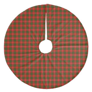 Jupon De Sapin En Molleton Bruce tartan rouge vert plaid