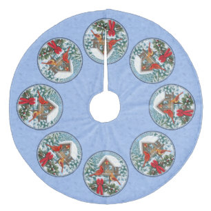 Jupon De Sapin En Molleton Cardinal Feast Blue