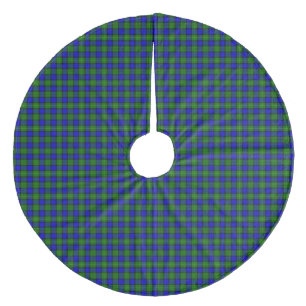 Jupon De Sapin En Molleton Farquharson tartan bleu vert plaid