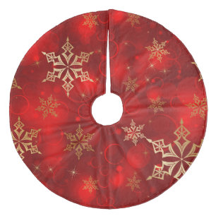 Jupon De Sapin En Molleton Flocon de neige