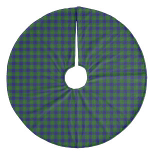 Jupon De Sapin En Molleton Johnstone tartan bleu vert plaid