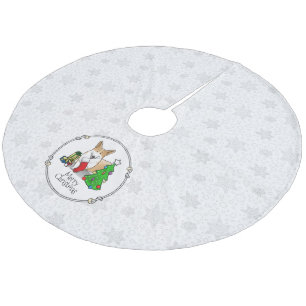 Jupon De Sapin En Molleton Noël 2 Pembroke Welsh Corgi (rouge 1) Tree Cute