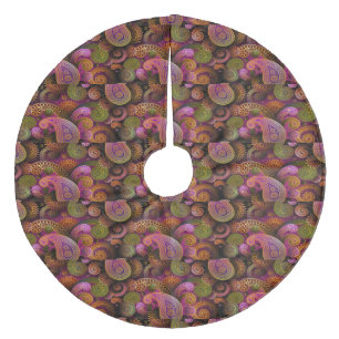 Jupon De Sapin En Molleton Paisley Purple