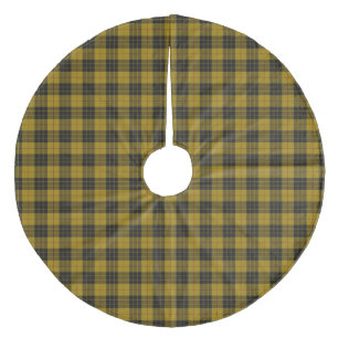 Jupon De Sapin En Molleton Plaque noire jaune tartan MacLeod