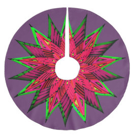 Jupon De Sapin En Molleton Plum Merveilleux Poinsettia WOW