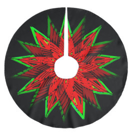 Jupon De Sapin En Molleton Poinsettia WOW
