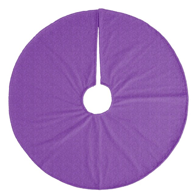 Jupon De Sapin En Molleton Purple Paisley (Devant)