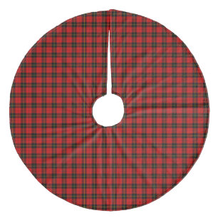 Jupon De Sapin En Molleton Wallace tartan rouge noir plaid