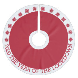 Jupon De Sapin En Polyester Brossé 2020 l'année de la pandémie de coronavirus bloquée