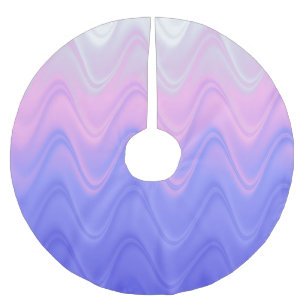 Jupon De Sapin En Polyester Brossé Abstrait rose vif et violet