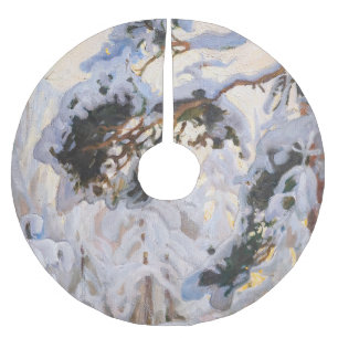 Jupon De Sapin En Polyester Brossé Akseli Gallen-Kallela - Forêt en hiver