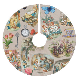 Jupon De Sapin En Polyester Brossé Alice à Wonderland Cheshire Cat Characters