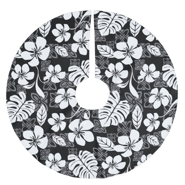 JUPON DE SAPIN EN POLYESTER BROSSÉ ALOHA VENDREDI (NOIR) (Devant)