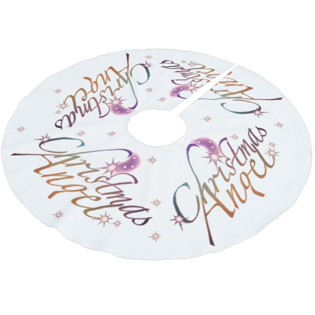 Jupon De Sapin En Polyester Brossé Ange de Noël (Angle)