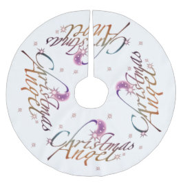 Jupon De Sapin En Polyester Brossé Ange de Noël