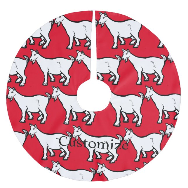 Jupon De Sapin En Polyester Brossé Animal de chèvre Thunder_Cove (Devant)