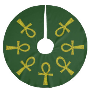Jupon De Sapin En Polyester Brossé Ankh Jaune