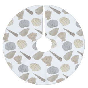 Jupon De Sapin En Polyester Brossé Aquarelle des côtes de mer