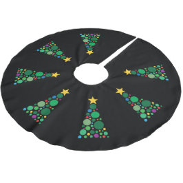 Jupon De Sapin En Polyester Brossé Arbre scintillant