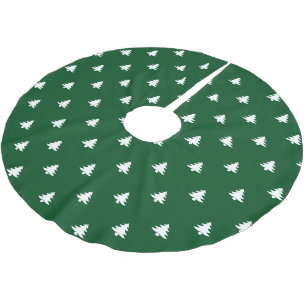 Jupon De Sapin En Polyester Brossé Arbres de Noël vert blanc motif mignon moderne