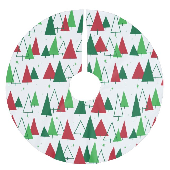 Jupon De Sapin En Polyester Brossé Arbres MCM (Devant)