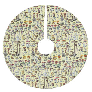 Jupon De Sapin En Polyester Brossé Art botanique cottagecore vintage de champignons f