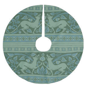 Jupon De Sapin En Polyester Brossé Art Déco Nouveau Chien Nature Motif animal