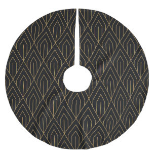 Jupon De Sapin En Polyester Brossé Art Déco : papier peint géométrique vintage.