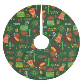 Jupon De Sapin En Polyester Brossé autochtone tribale afrique kwanzaa fête