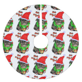 Jupon De Sapin En Polyester Brossé Bah Hum Carlin Noël