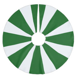 Jupon De Sapin En Polyester Brossé Bande verte et blanche