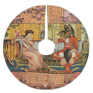 Jupon De Sapin En Polyester Brossé Beauté Beast Classic Fairy Tale Caractères