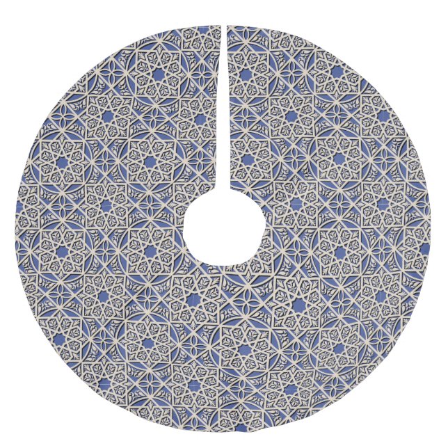 Jupon De Sapin En Polyester Brossé Belle géométrie (Devant)